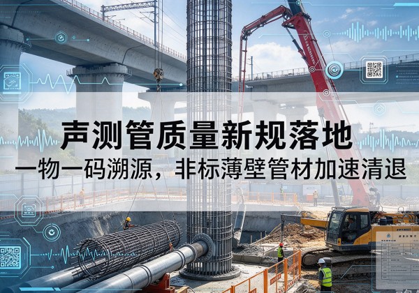 铁西声测管质量新规落地，一物一码溯源，非标薄壁管材加速清退